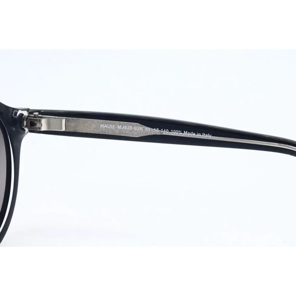 Maui Jim MARIANA MJ 828-02K Black Sunglasses Gray Polarized Lenses 55mm